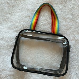 Rainbow clear tote bag